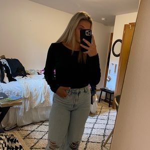 American Eagle black long sleeve top
